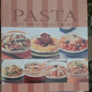 Pasta Recipe Book with Cream and Brown Cover